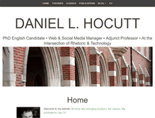 Tablet Screenshot of danielhocutt.com